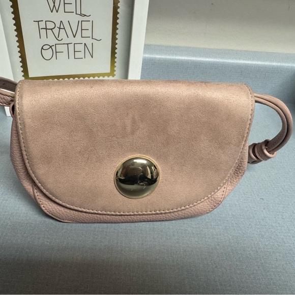 Elegant Pink nide suede Bag Zara - Picture 1 of 8